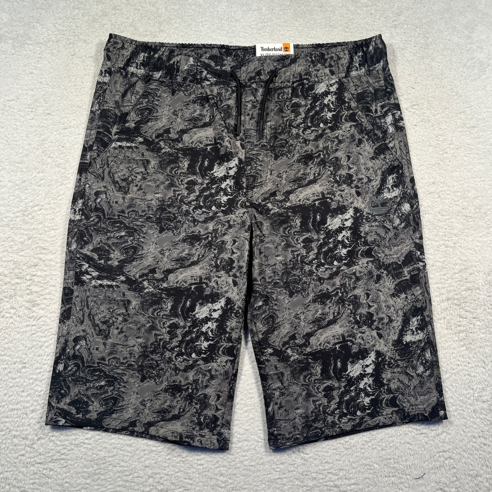 Timberland Stretch 11" Shorts Marble Print Activewear XL Big Boys (18/20) NWT